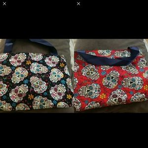 🆕 sugar skull reversible bag and patch